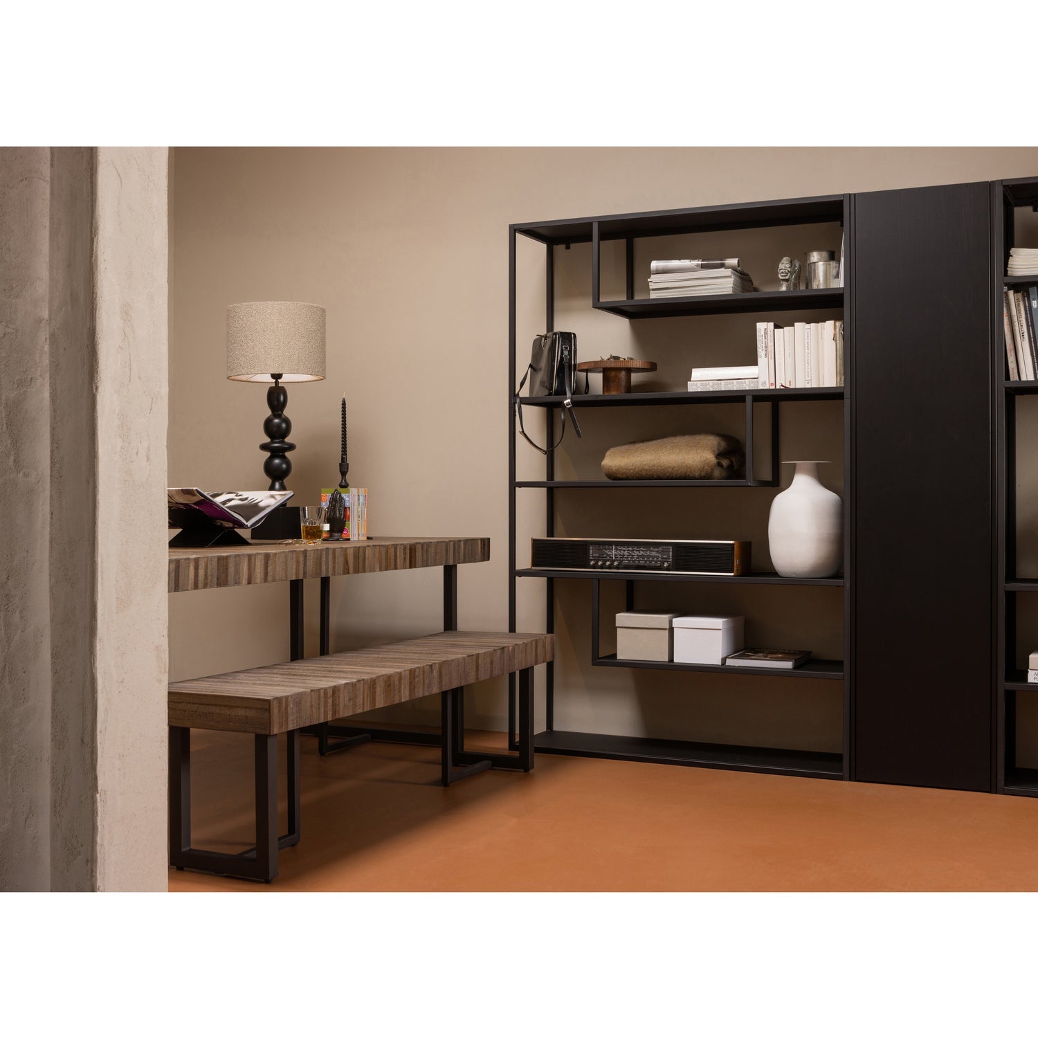 Woood Teun Opbergkast Grenen Diepzwart [Fsc]-Kwaliteitwonen.nl