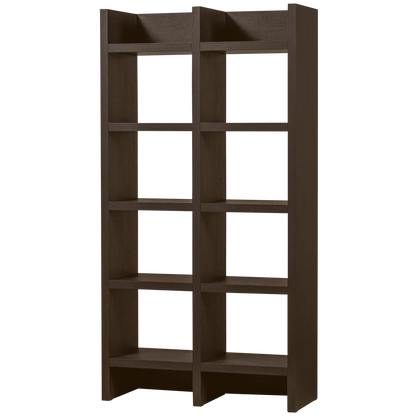 Woood Timo Boekenkast MDF Donkerbruin - KwaliteitWonen.nl
