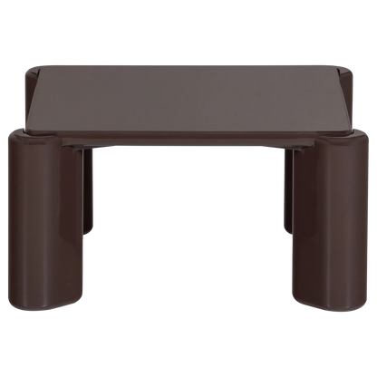 Woood Tiven Salontafel Hout Hoogglans Donkerbruin [Fsc] - KwaliteitWonen.nl