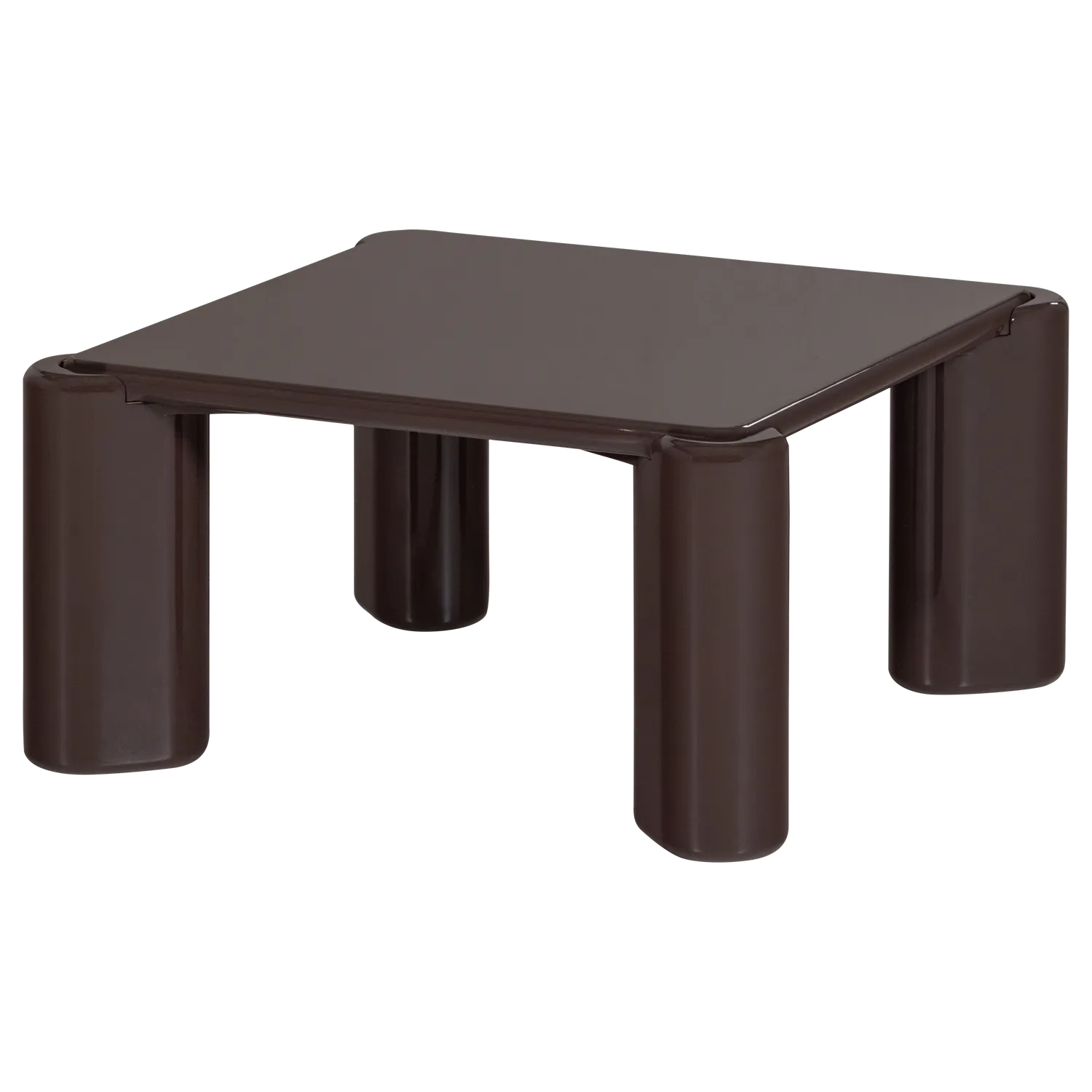 Woood Tiven Salontafel Hout Hoogglans Donkerbruin [Fsc] - KwaliteitWonen.nl