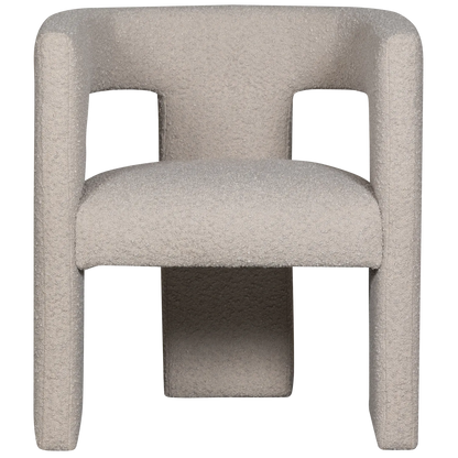 Woood Tiwa Fauteuil Boucle Beige - KwaliteitWonen.nl