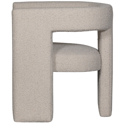 Woood Tiwa Fauteuil Boucle Beige - KwaliteitWonen.nl