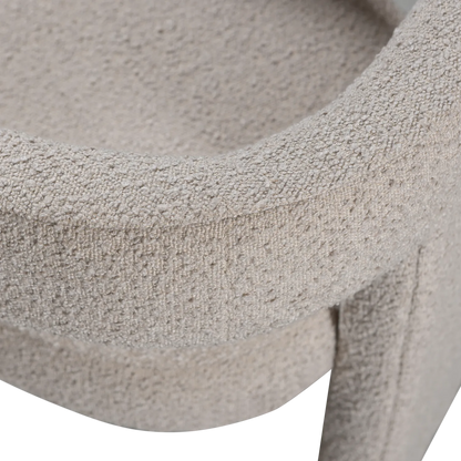Woood Tiwa Fauteuil Boucle Beige - KwaliteitWonen.nl