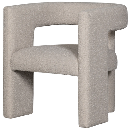 Woood Tiwa Fauteuil Boucle Beige - KwaliteitWonen.nl