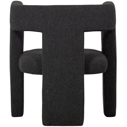 Woood Tiwa Fauteuil Boucle Donkergrijs - KwaliteitWonen.nl