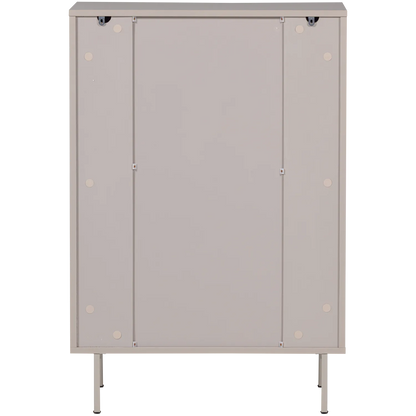 Woood Tours Dressoir Ladekast 4 Lades Melamine MDF Zand - KwaliteitWonen.nl