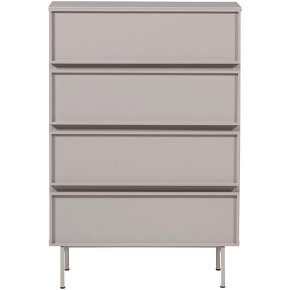 Woood Tours Dressoir Ladekast 4 Lades Melamine MDF Zand - KwaliteitWonen.nl