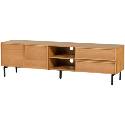 Woood Tours Dressoir Tv Meubel 180cm Melamine MDF Naturel - KwaliteitWonen.nl