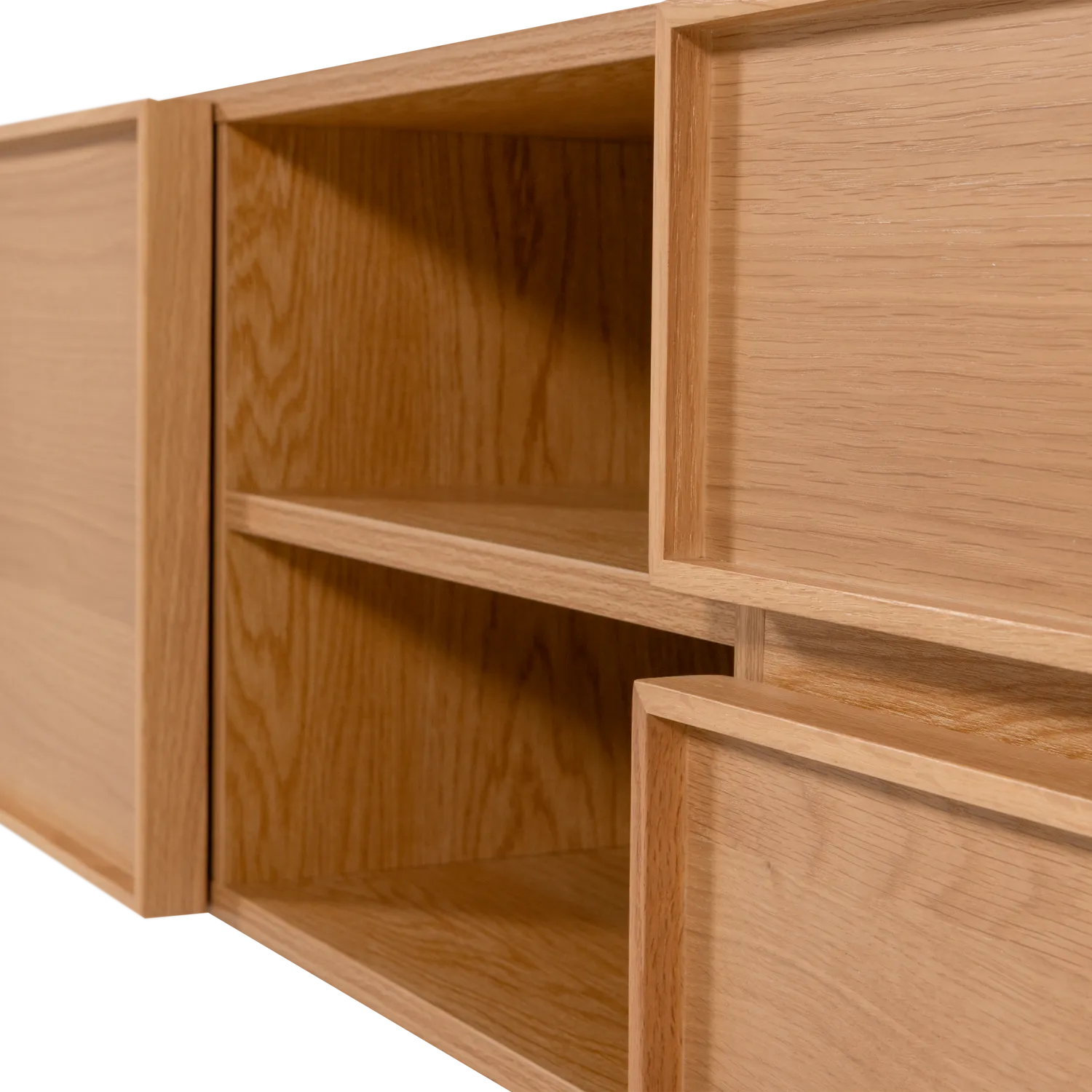 Woood Tours Dressoir Tv Meubel 180cm Melamine MDF Naturel - KwaliteitWonen.nl