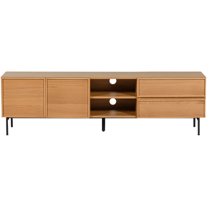 Woood Tours Dressoir Tv Meubel 180cm Melamine MDF Naturel - KwaliteitWonen.nl