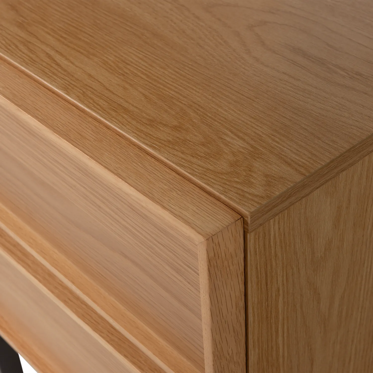 Woood Tours Nachtkastje 2 Lades Melamine MDF Naturel - KwaliteitWonen.nl