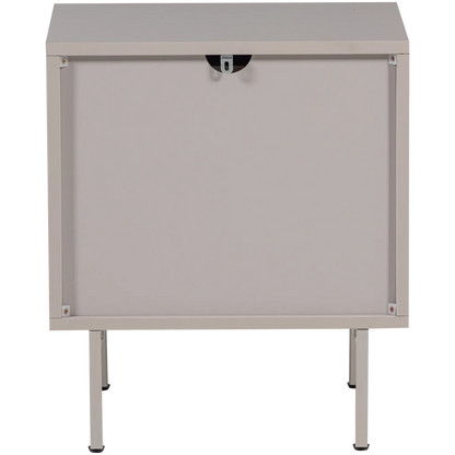 Woood Tours Nachtkastje 2 Lades Melamine MDF Zand - KwaliteitWonen.nl