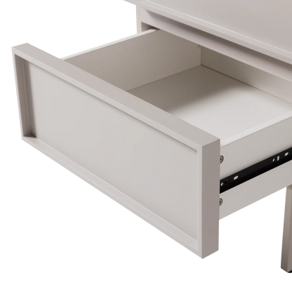 Woood Tours Nachtkastje 2 Lades Melamine MDF Zand - KwaliteitWonen.nl