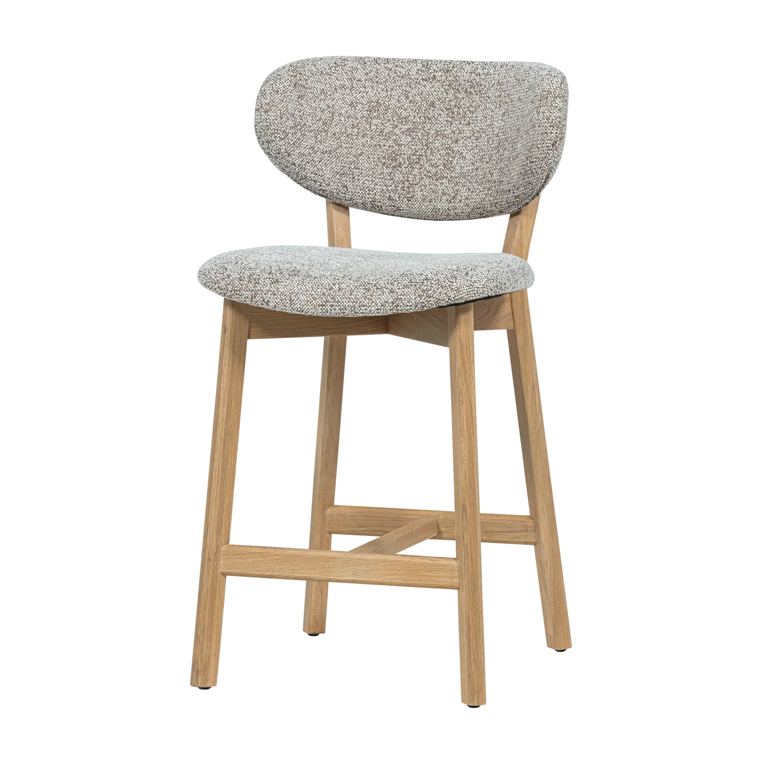 Woood Udar Barstoel Naturel Met Houten Frame Naturel [Fsc] - KwaliteitWonen.nl