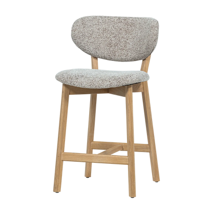 Woood Udar Barstoel Naturel Met Houten Frame Naturel [Fsc] - KwaliteitWonen.nl