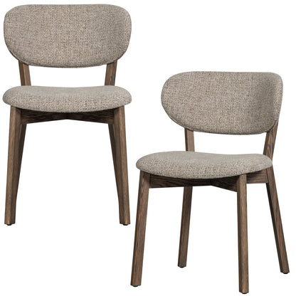 Woood Udar Eetkamerstoel Naturel Met Houten Frame Bruin - KwaliteitWonen.nl