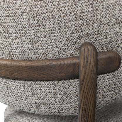 Woood Udar Eetkamerstoel Naturel Met Houten Frame Bruin - KwaliteitWonen.nl