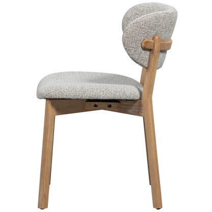 Woood Udar Eetkamerstoel Naturel Met Houten Frame Naturel - KwaliteitWonen.nl
