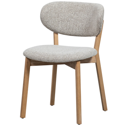 Woood Udar Eetkamerstoel Naturel Met Houten Frame Naturel - KwaliteitWonen.nl