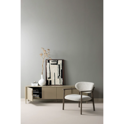Woood Udar Fauteuil Naturel Met Houten Frame Bruin - KwaliteitWonen.nl