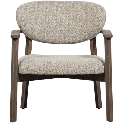 Woood Udar Fauteuil Naturel Met Houten Frame Bruin - KwaliteitWonen.nl