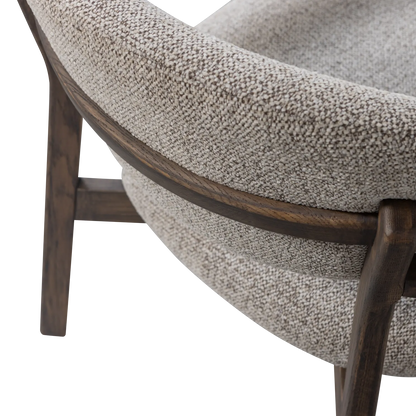 Woood Udar Fauteuil Naturel Met Houten Frame Bruin - KwaliteitWonen.nl