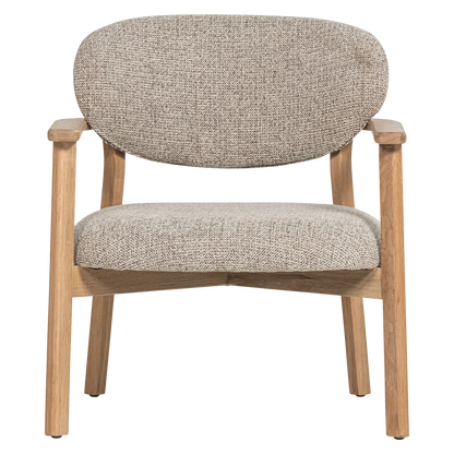 Woood Udar Fauteuil Naturel Met Houten Frame Naturel - KwaliteitWonen.nl