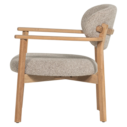 Woood Udar Fauteuil Naturel Met Houten Frame Naturel - KwaliteitWonen.nl