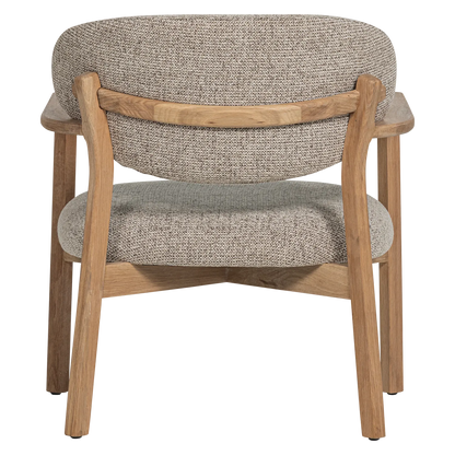 Woood Udar Fauteuil Naturel Met Houten Frame Naturel - KwaliteitWonen.nl