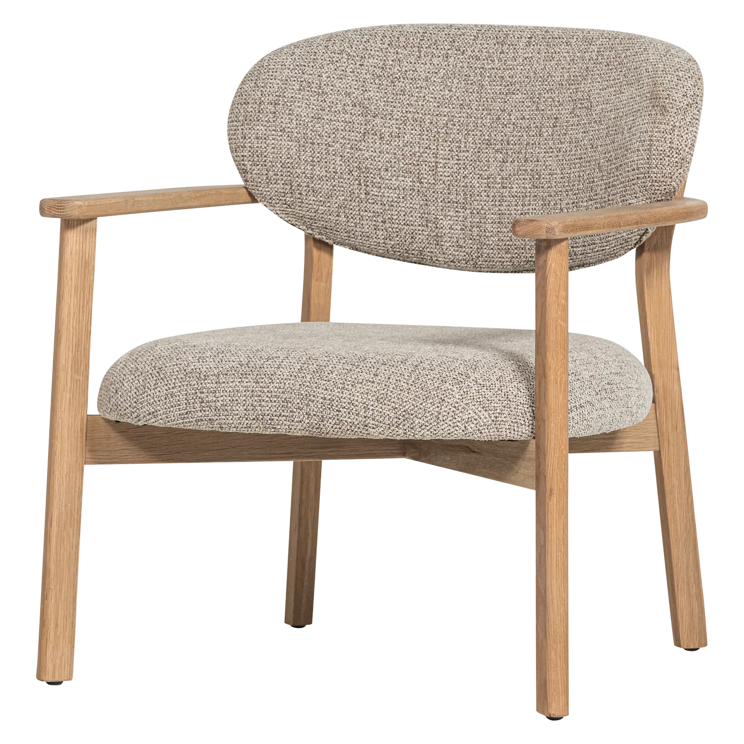 Woood Udar Fauteuil Naturel Met Houten Frame Naturel - KwaliteitWonen.nl