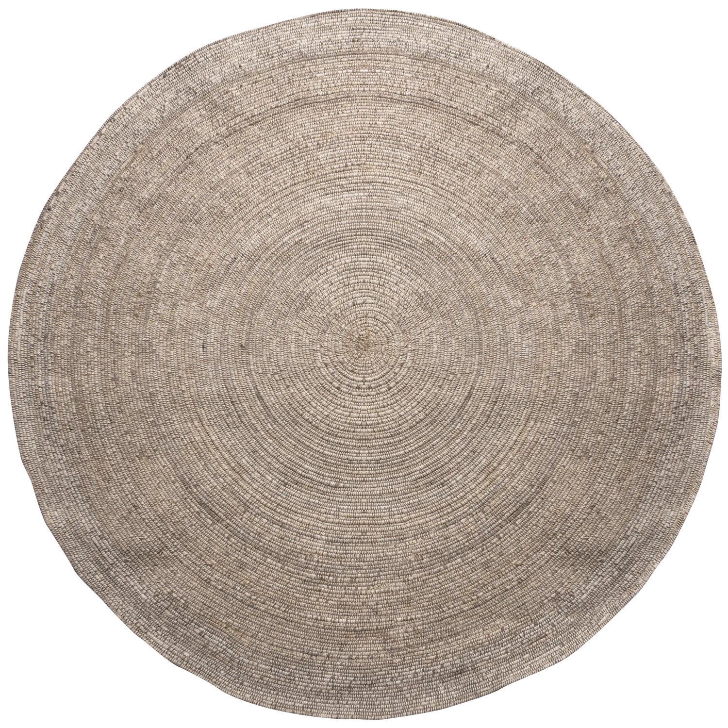 Woood Utopia Vloerkleed Naturel Rond 200cm - KwaliteitWonen.nl