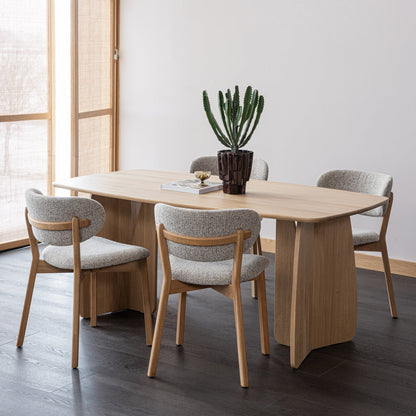 Woood Veere Eettafel 180 X100 Cm Naturel [Fsc] - KwaliteitWonen.nl