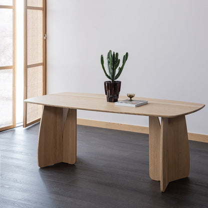 Woood Veere Eettafel 180 X100 Cm Naturel [Fsc] - KwaliteitWonen.nl