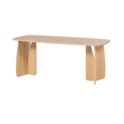 Woood Veere Eettafel 180 X100 Cm Naturel [Fsc] - KwaliteitWonen.nl