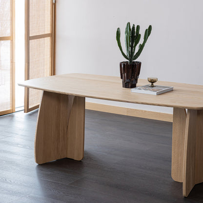 Woood Veere Eettafel 200 X100 Cm Naturel [Fsc] - KwaliteitWonen.nl