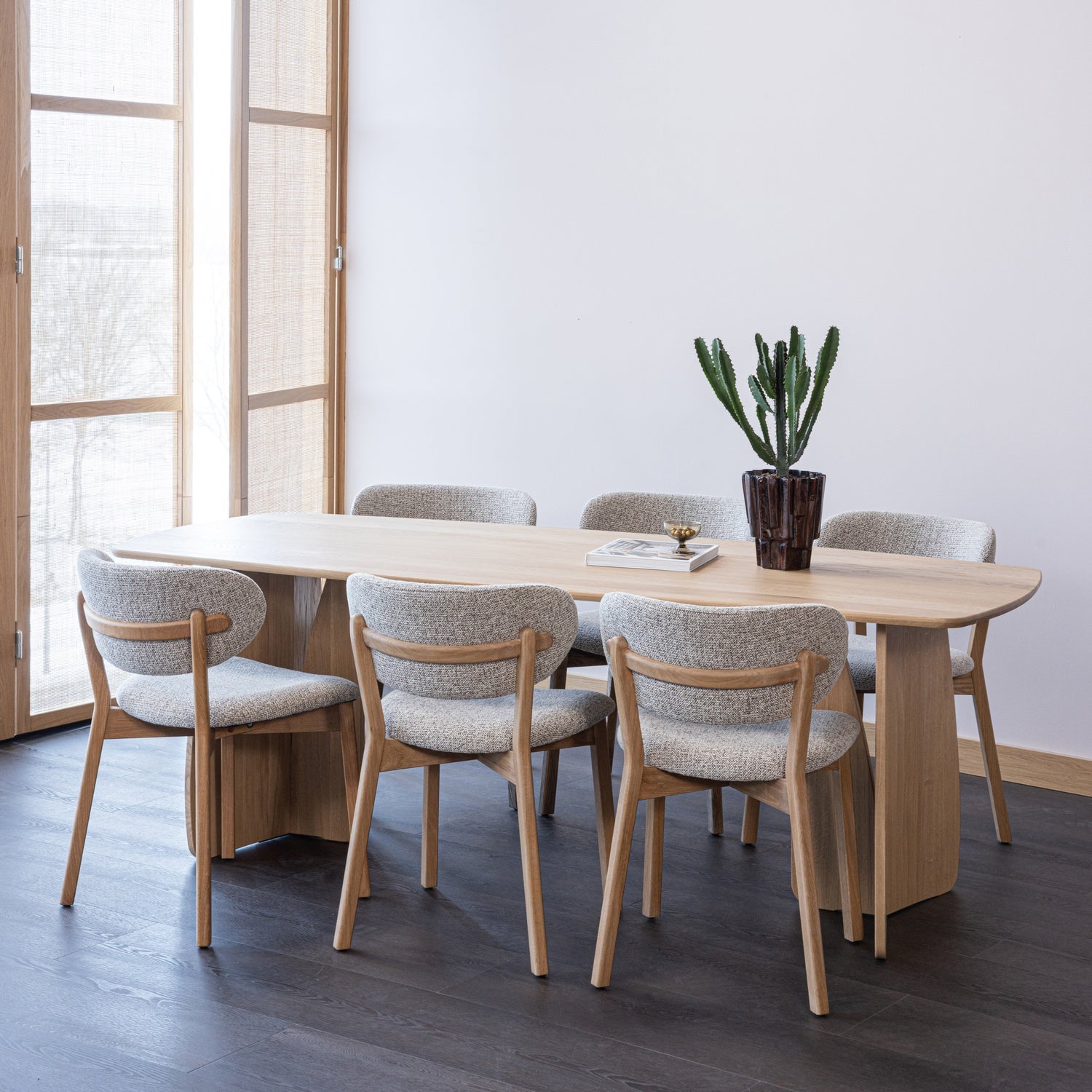 Woood Veere Eettafel 220 X100 Cm Naturel [Fsc] - KwaliteitWonen.nl