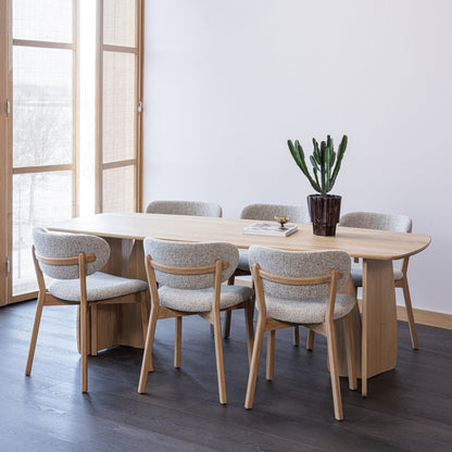 Woood Veere Eettafel 220 X100 Cm Naturel [Fsc] - KwaliteitWonen.nl