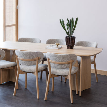 Woood Veere Eettafel 220 X100 Cm Naturel [Fsc] - KwaliteitWonen.nl