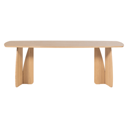 Woood Veere Eettafel 220 X100 Cm Naturel [Fsc] - KwaliteitWonen.nl