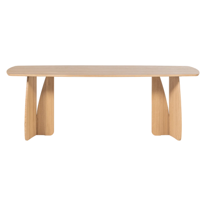 Woood Veere Eettafel 220 X100 Cm Naturel [Fsc] - KwaliteitWonen.nl
