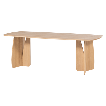 Woood Veere Eettafel 220 X100 Cm Naturel [Fsc] - KwaliteitWonen.nl