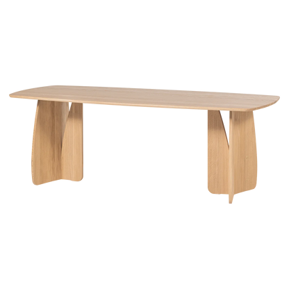 Woood Veere Eettafel 220 X100 Cm Naturel [Fsc] - KwaliteitWonen.nl