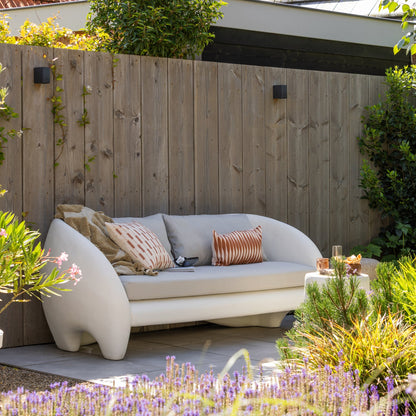 Woood Viale Tuin 2 Zits Loungebank Versterkte Polymeer Naturel - KwaliteitWonen.nl