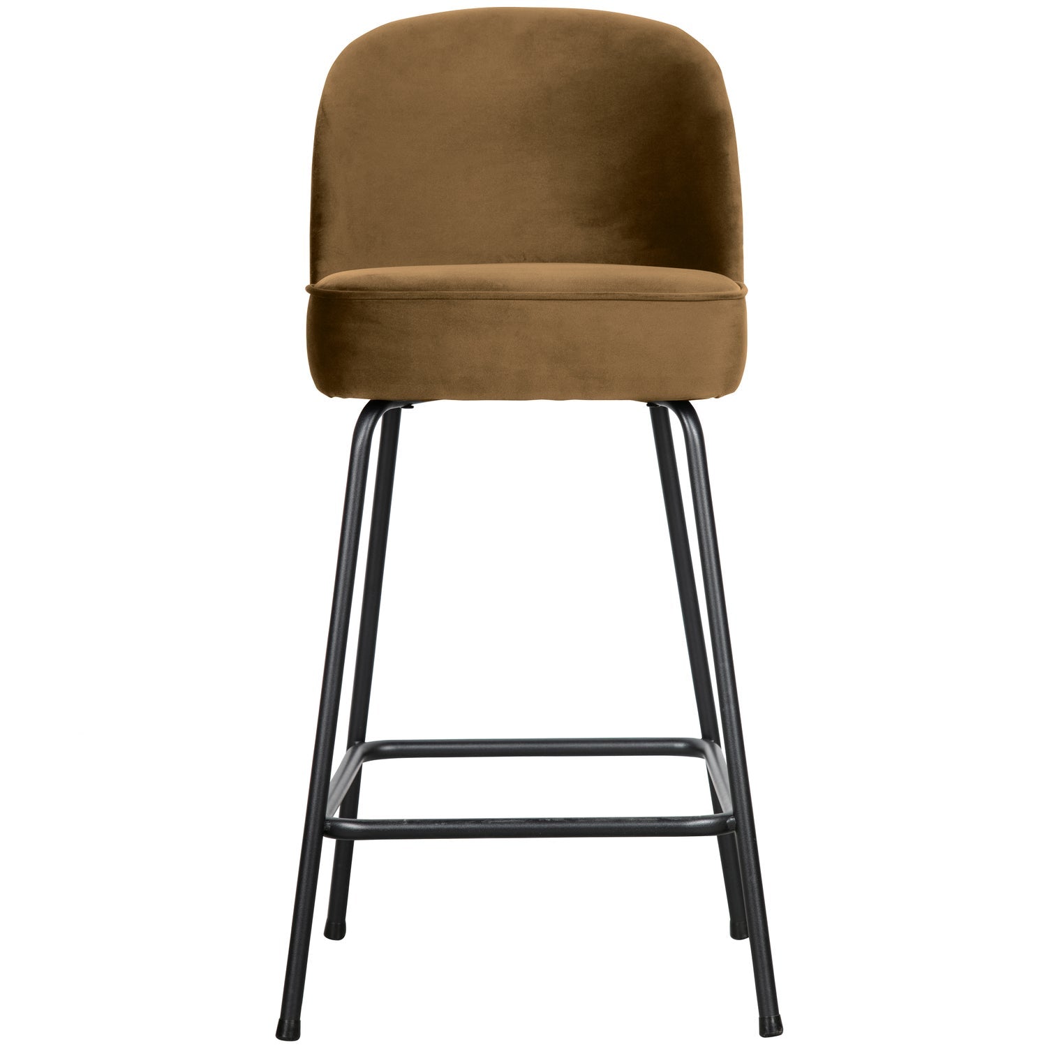 Woood Vogue Barstoel 65 Cm Velvet Honinggeel - KwaliteitWonen.nl