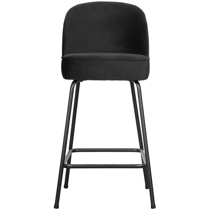 Woood Vogue Barstoel 65 Cm Velvet Zwart - KwaliteitWonen.nl