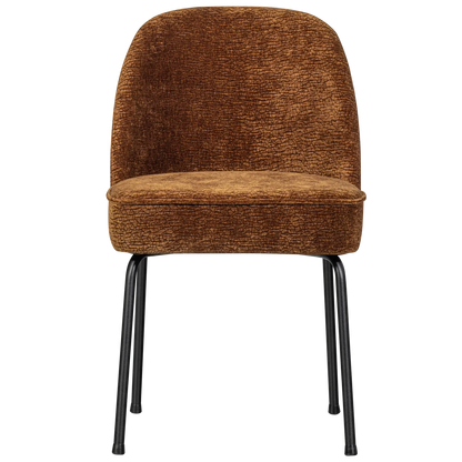 Woood Vogue Eetkamerstoel 3D Chenille Middenbruin - KwaliteitWonen.nl