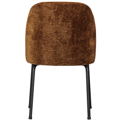 Woood Vogue Eetkamerstoel 3D Chenille Middenbruin - KwaliteitWonen.nl