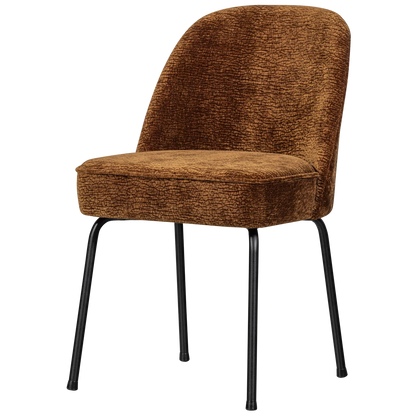 Woood Vogue Eetkamerstoel 3D Chenille Middenbruin - KwaliteitWonen.nl