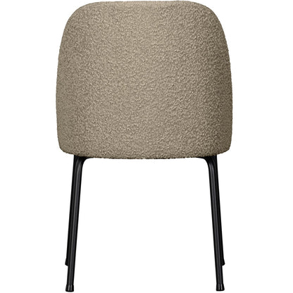 Woood Vogue Eetkamerstoel Boucle Beige - KwaliteitWonen.nl