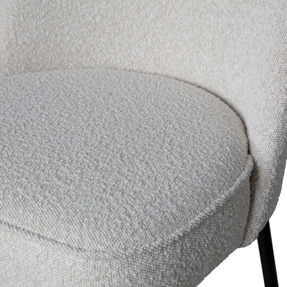 Woood Vogue Eetkamerstoel Boucle Naturel - KwaliteitWonen.nl